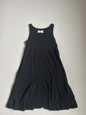 Old Navy Black Ribbed Tank Dress for Girls - Casual Flare